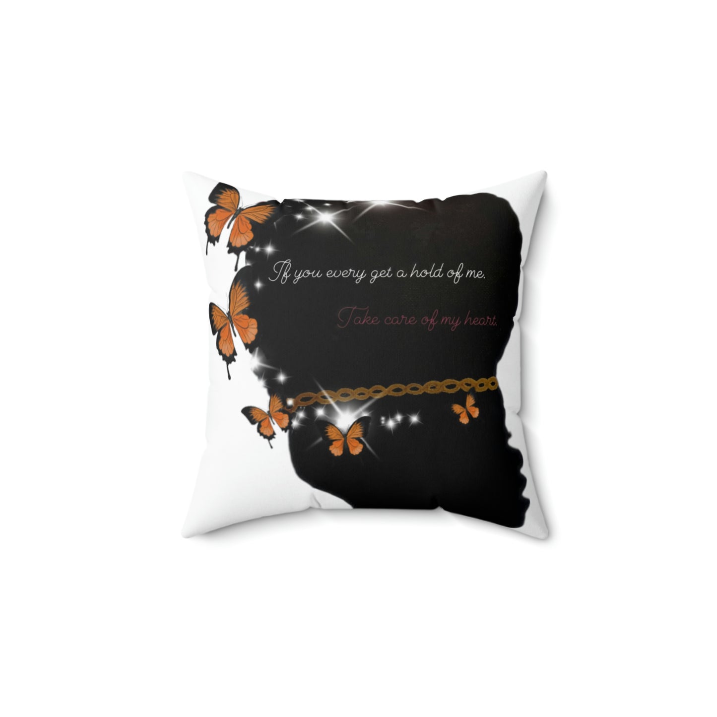 Hold/Spun Polyester Square Pillow