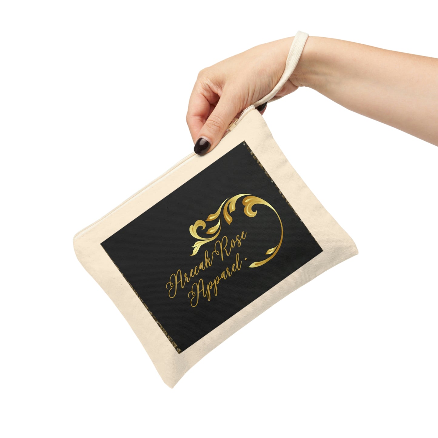 ArecakRose/Cotton Zipper Pouch