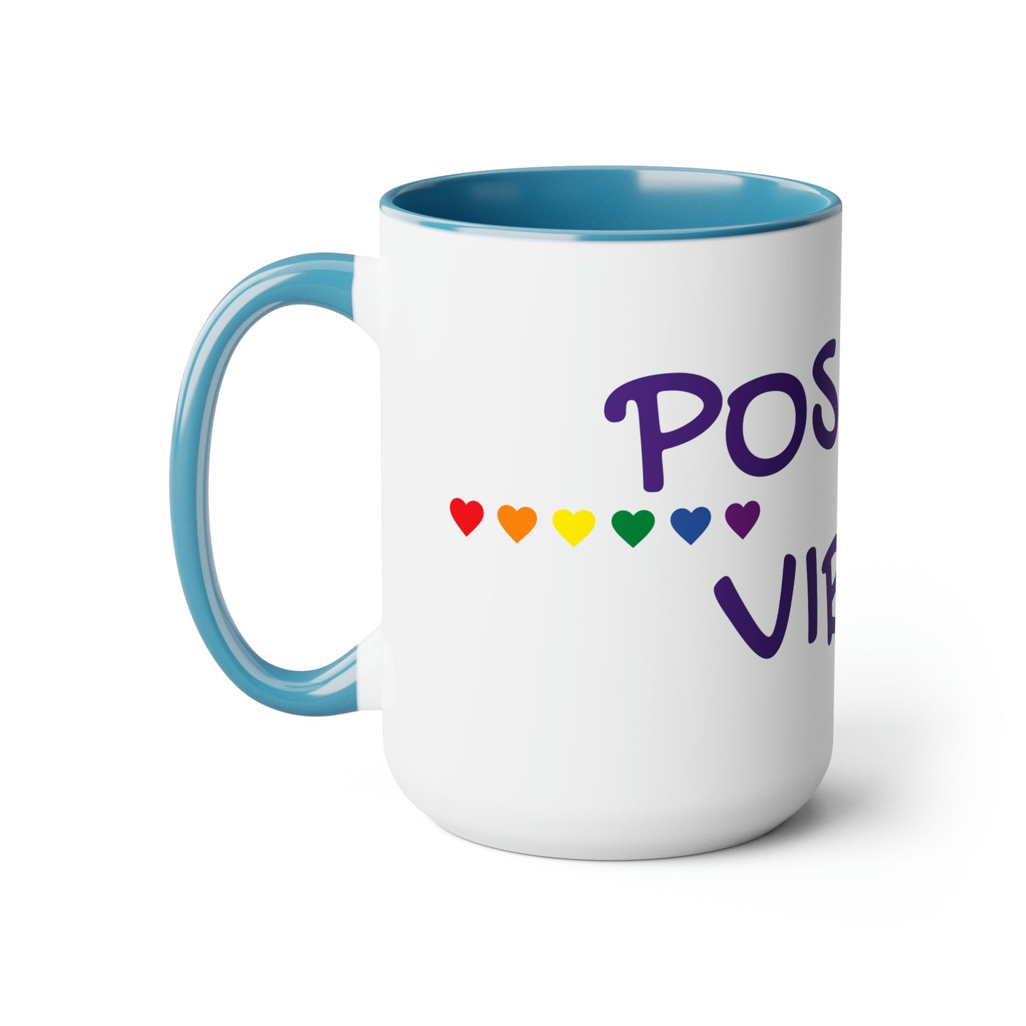 PositiveV/Two-Tone Coffee Mugs, 15oz