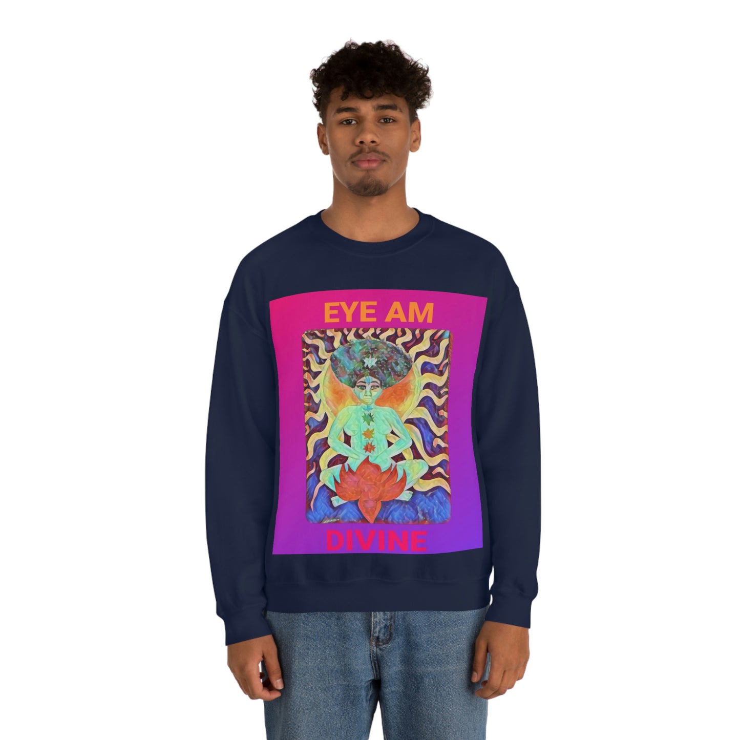Eye Am Divine/Unisex Heavy Blend Crewneck Sweatshirt