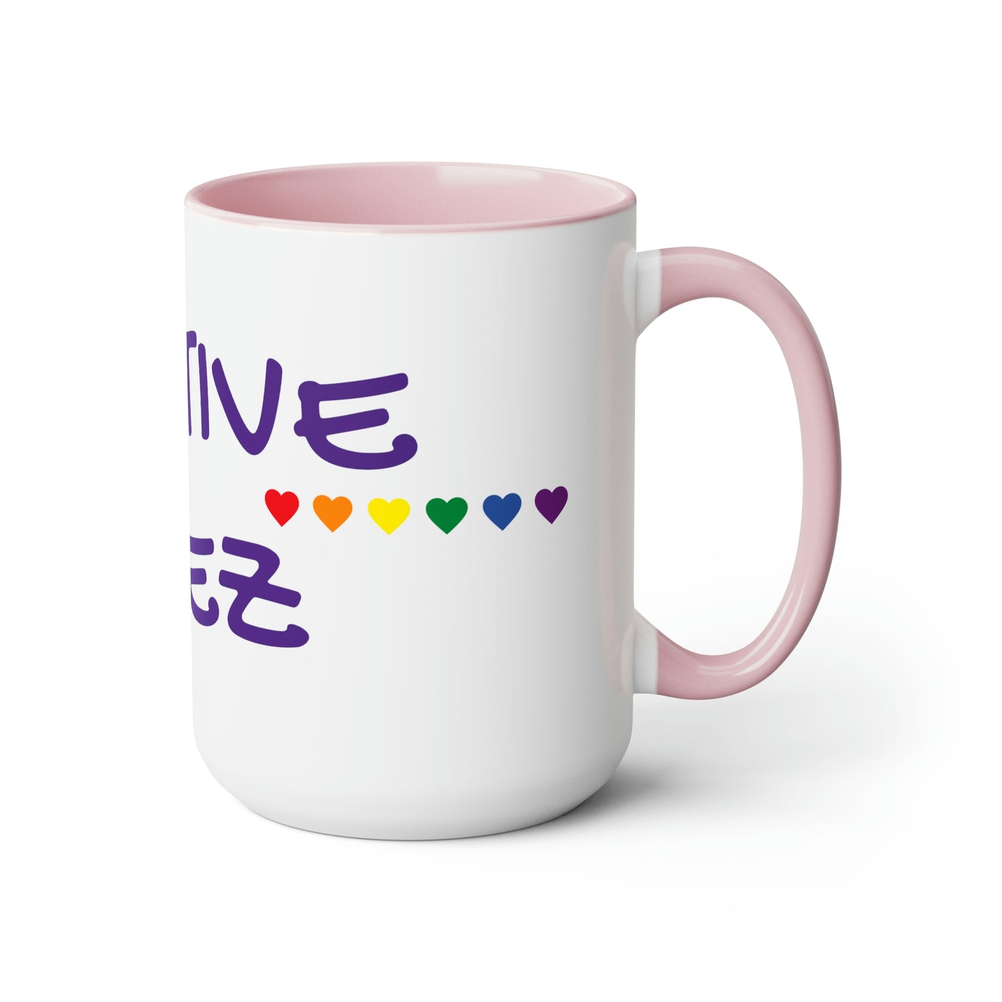 PositiveV/Two-Tone Coffee Mugs, 15oz