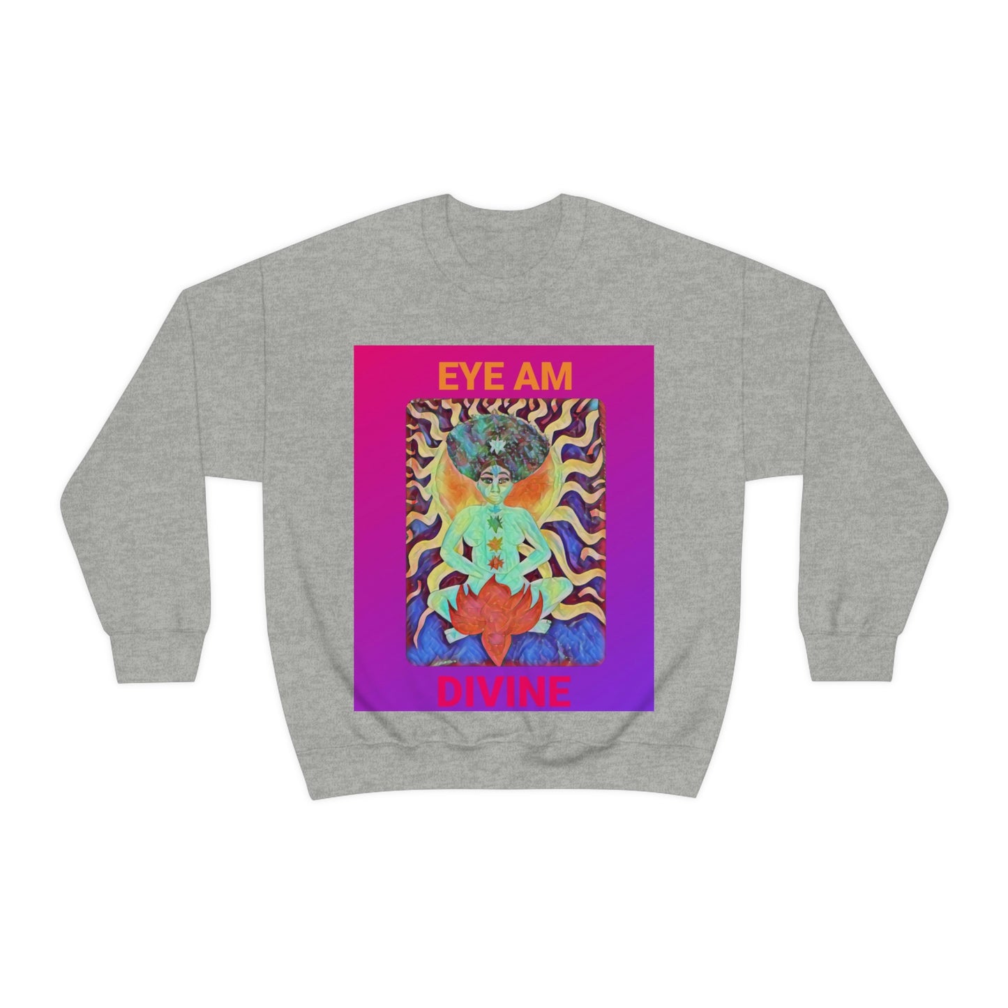 Eye Am Divine/Unisex Heavy Blend Crewneck Sweatshirt