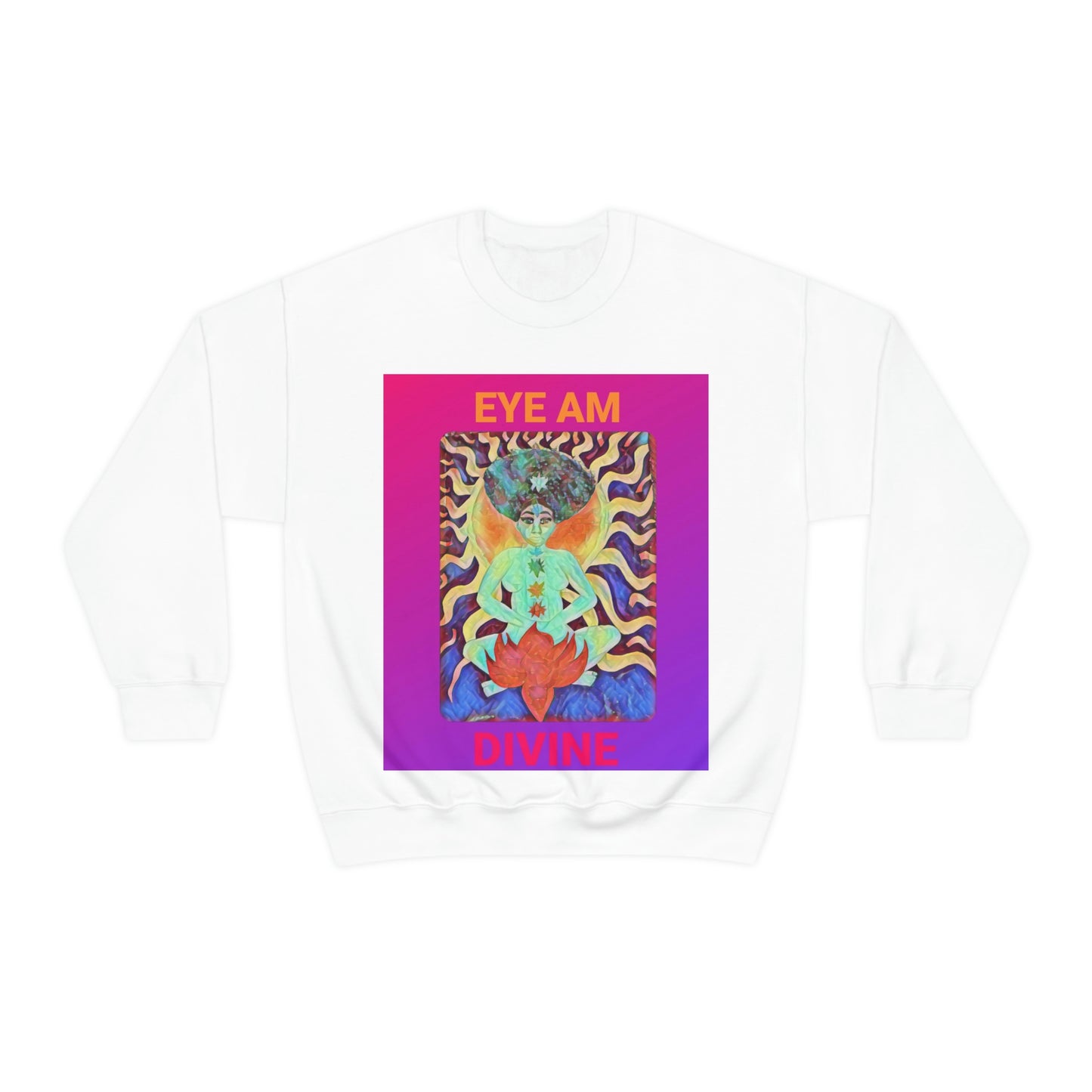 Eye Am Divine/Unisex Heavy Blend Crewneck Sweatshirt