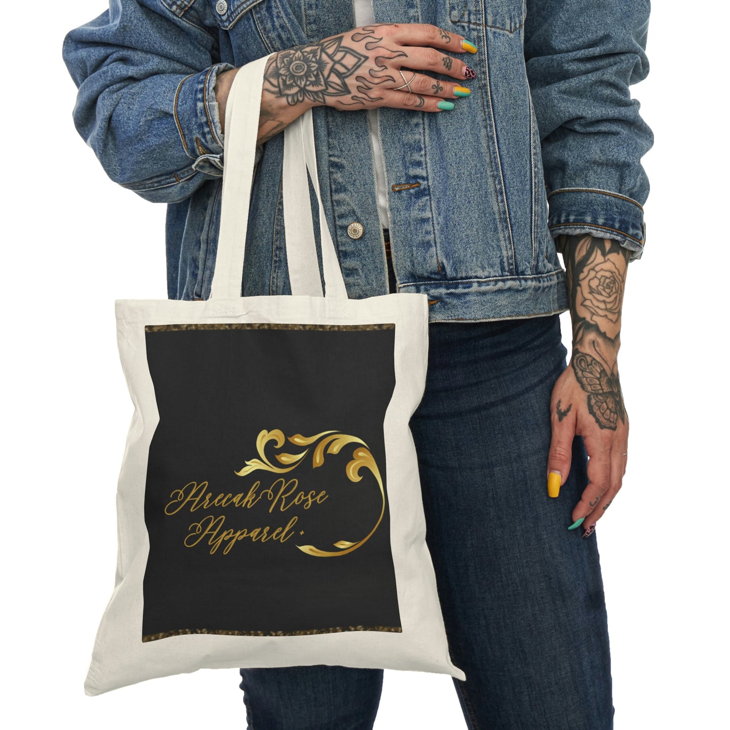 ArecakRose/Natural Tote Bag