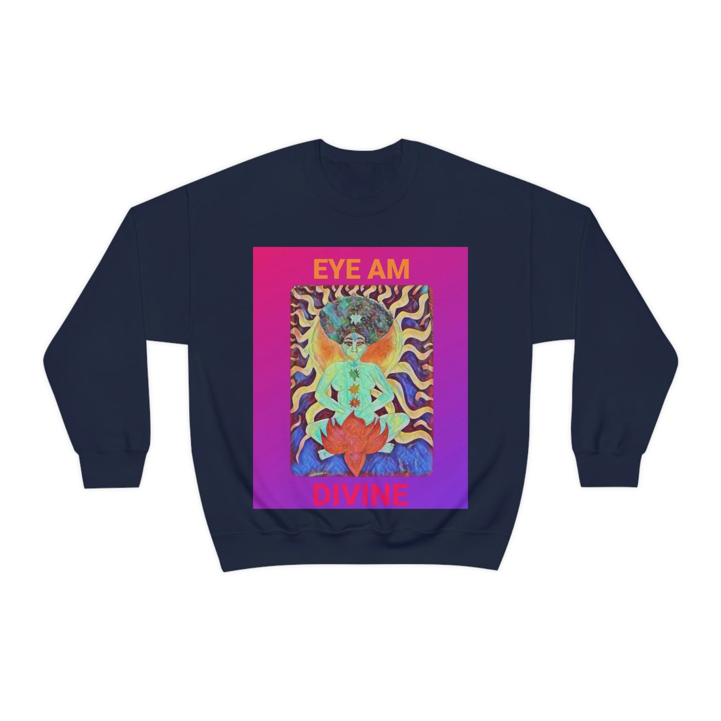 Eye Am Divine/Unisex Heavy Blend Crewneck Sweatshirt