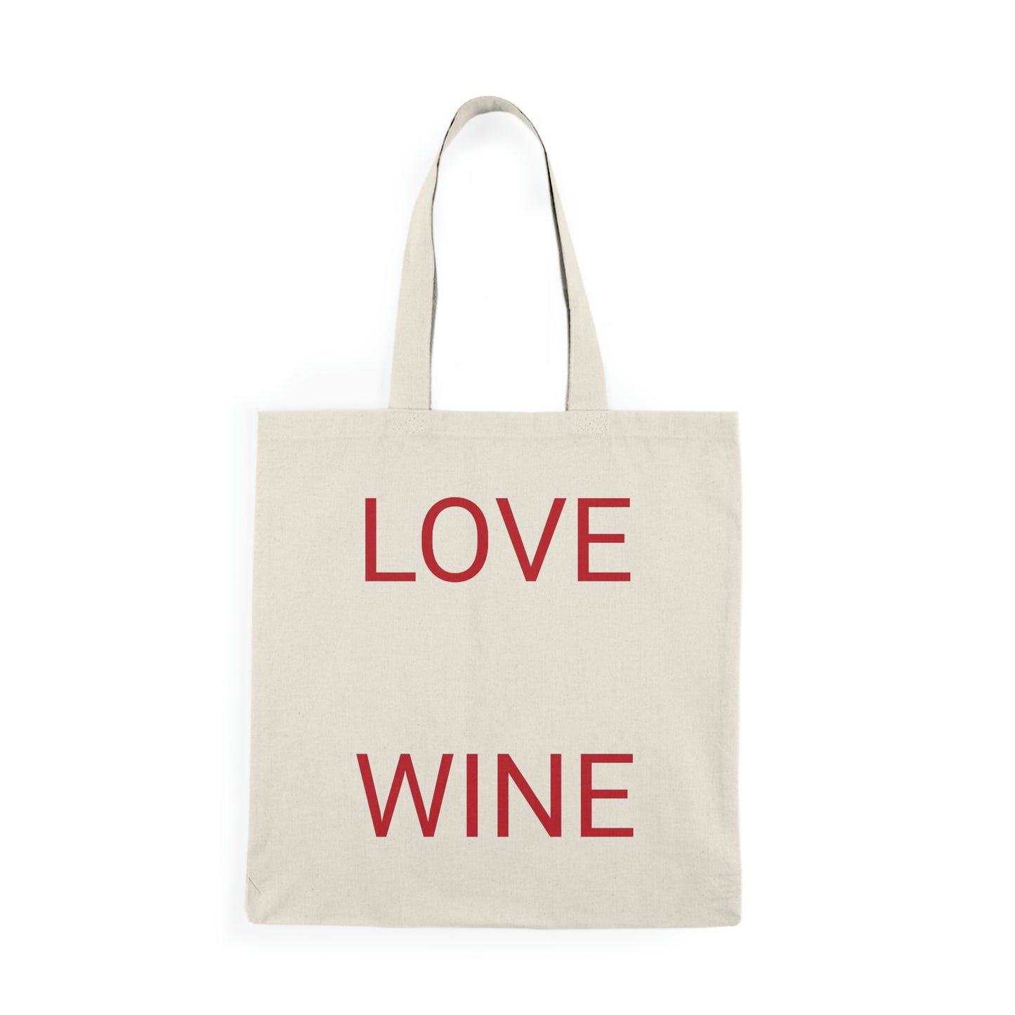 Love Wine/Natural Tote Bag