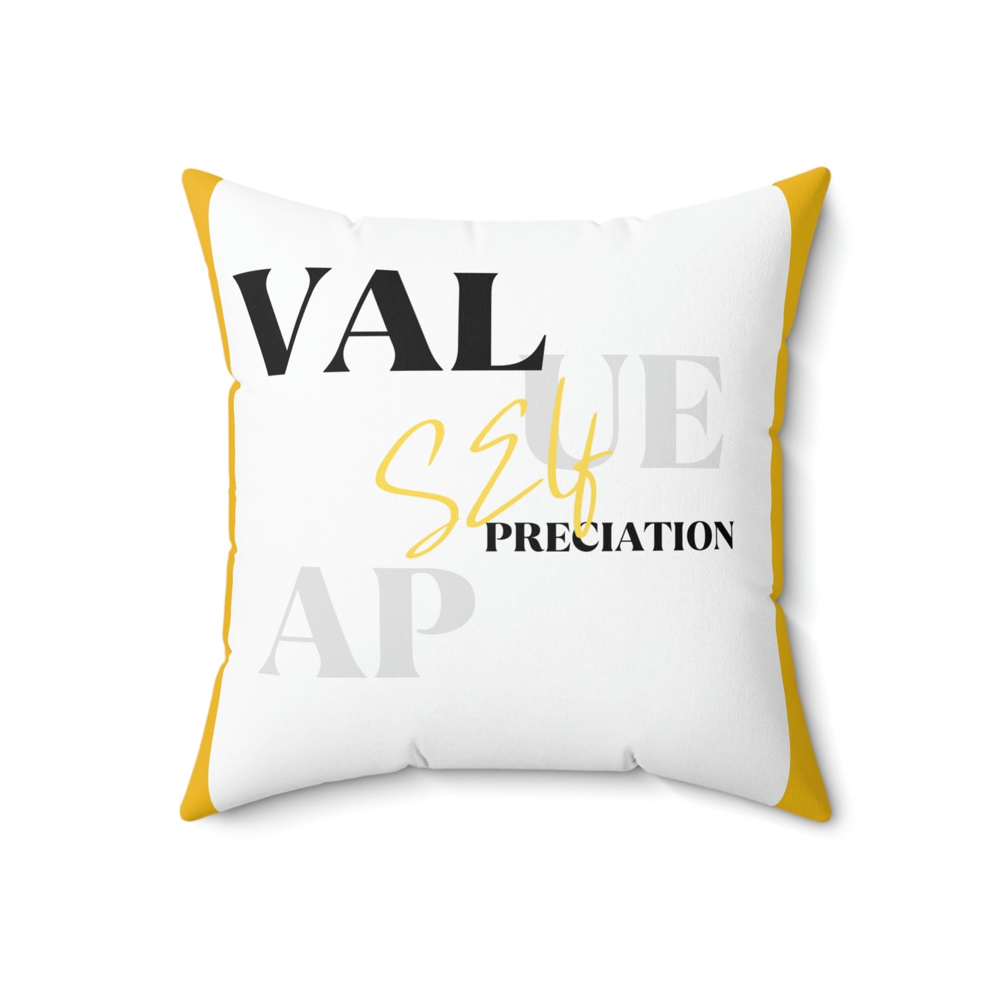 SelfValue/Spun Polyester Square Pillow