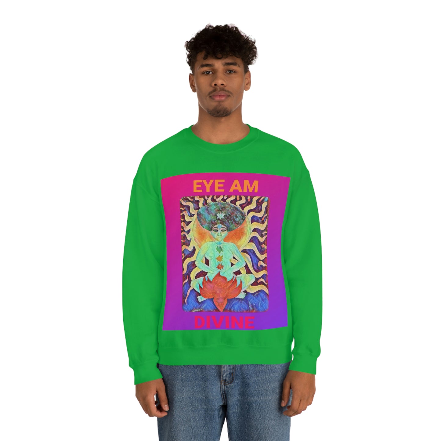 Eye Am Divine/Unisex Heavy Blend Crewneck Sweatshirt