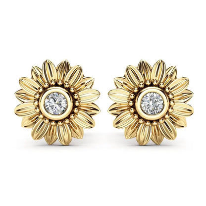 Sunflower Stud Earrings