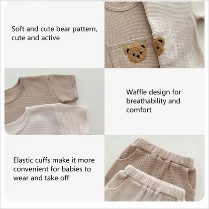 Bear Waffle Toddler Set