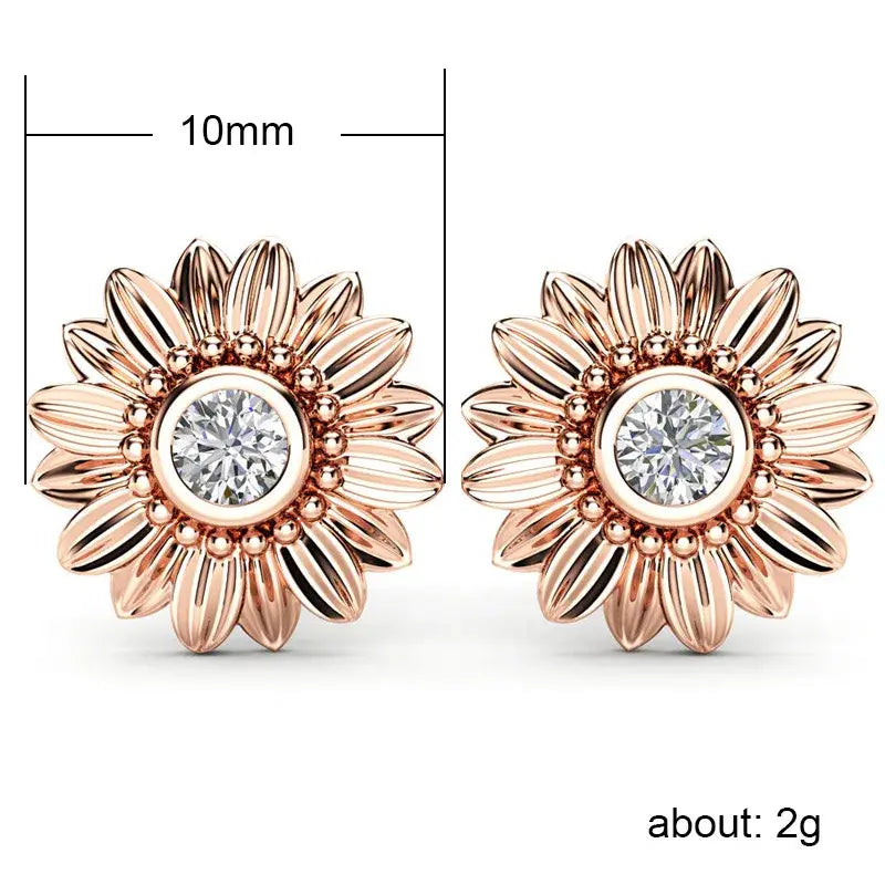 Sunflower Stud Earrings