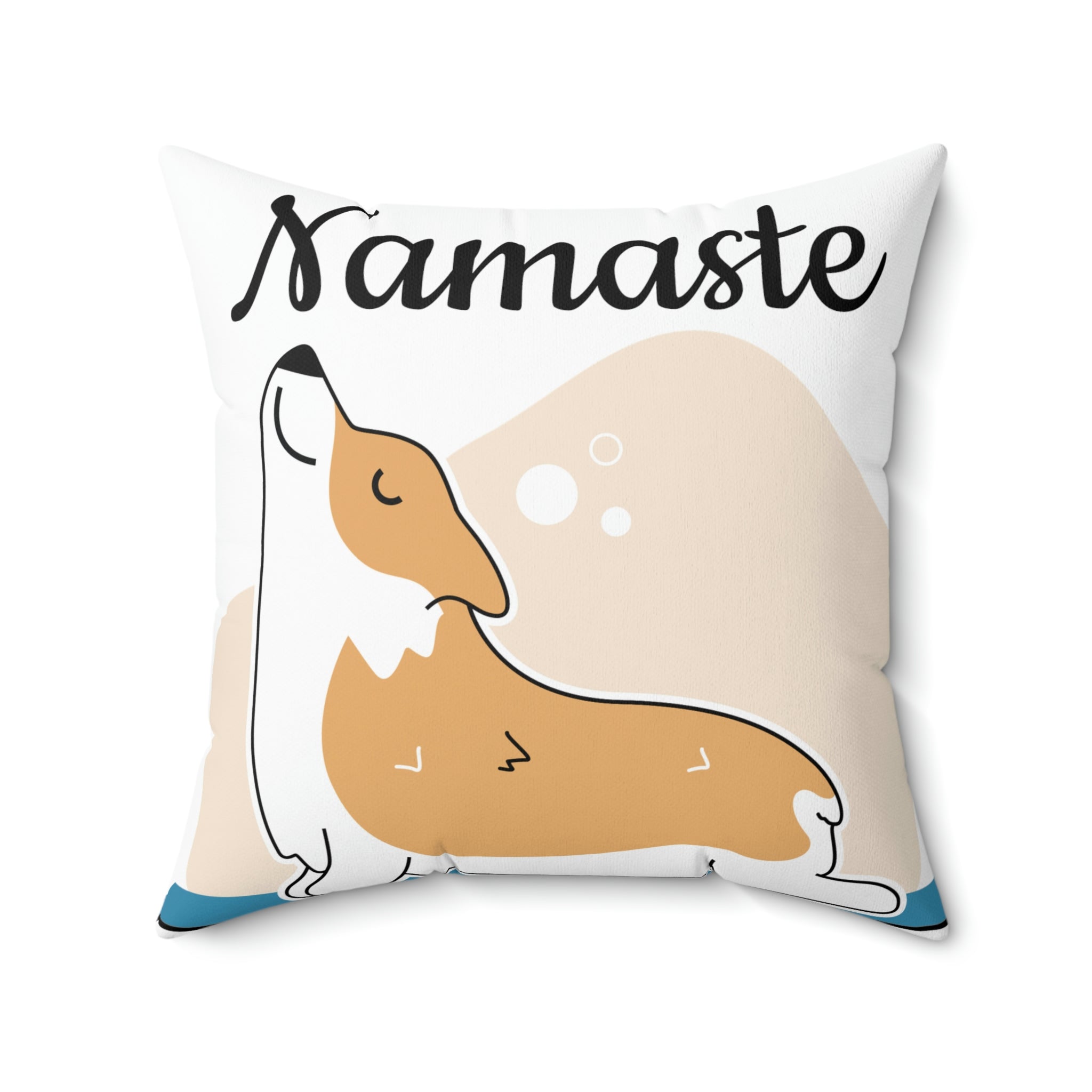 Namaste/Spun Polyester Square Pillow