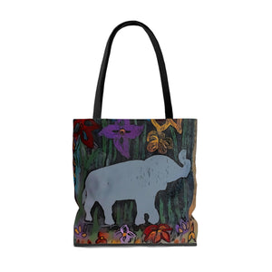 ElephantF/AOP Tote Bag
