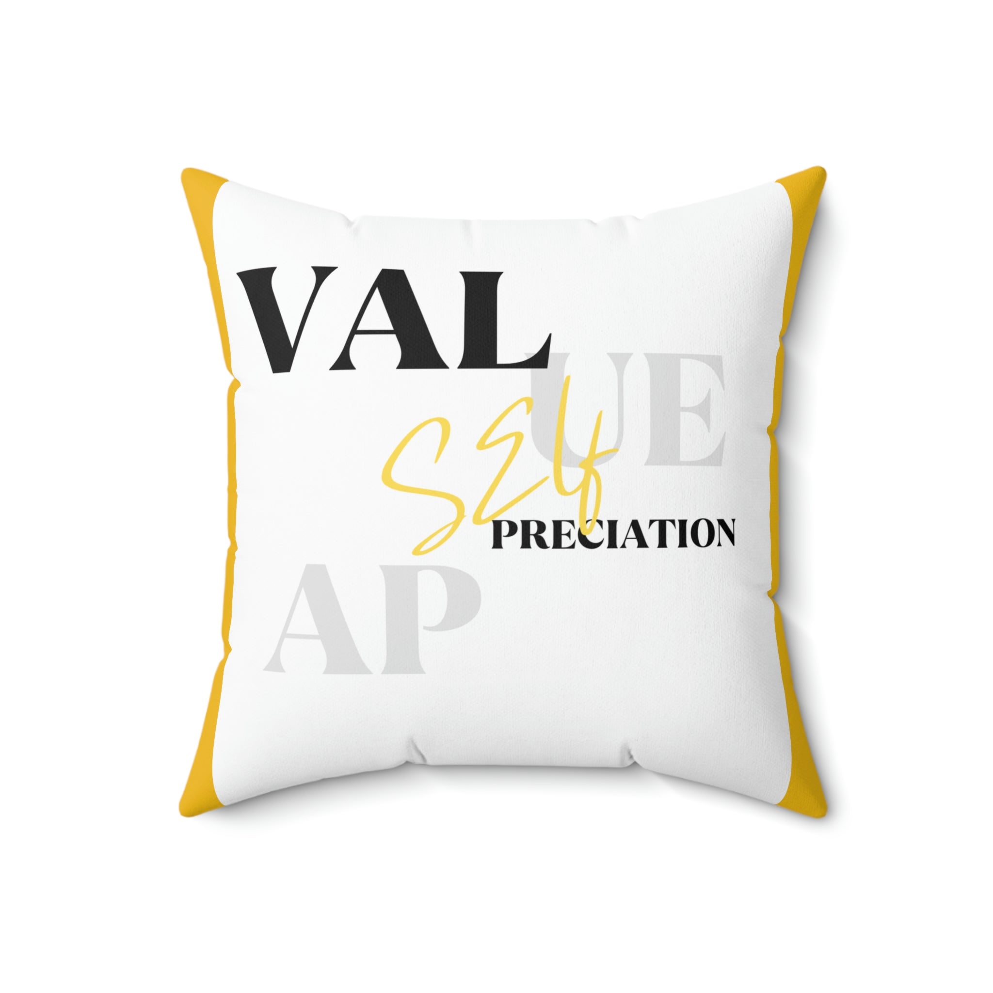 SelfValue/Spun Polyester Square Pillow