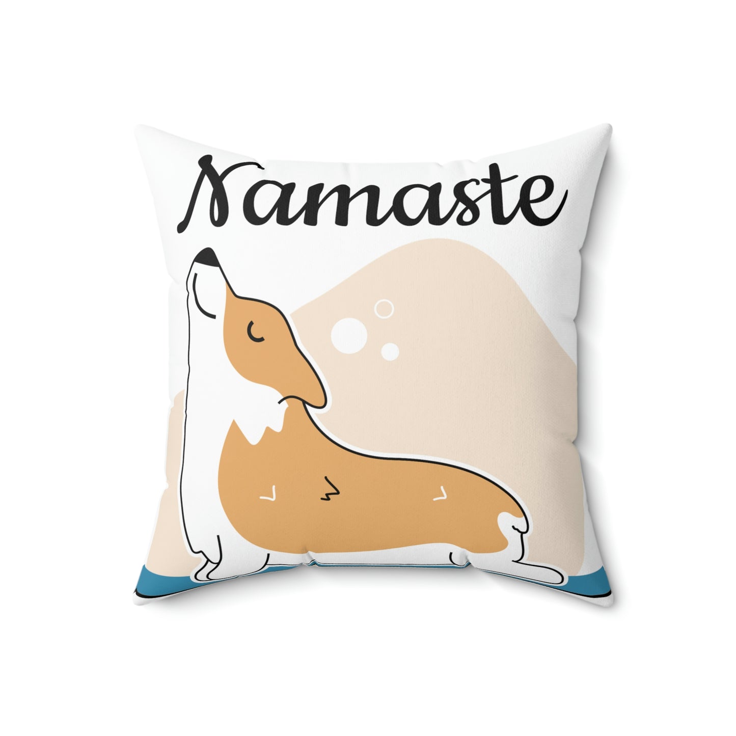 Namaste/Spun Polyester Square Pillow