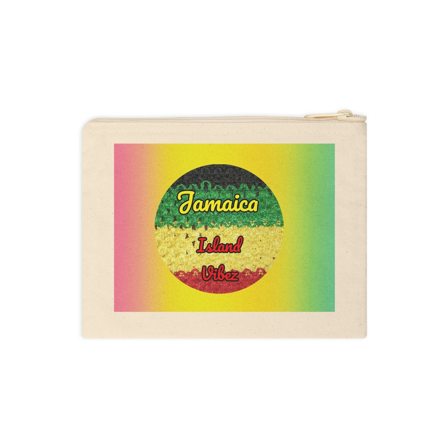 IslandVibez/Cotton Zipper Pouch