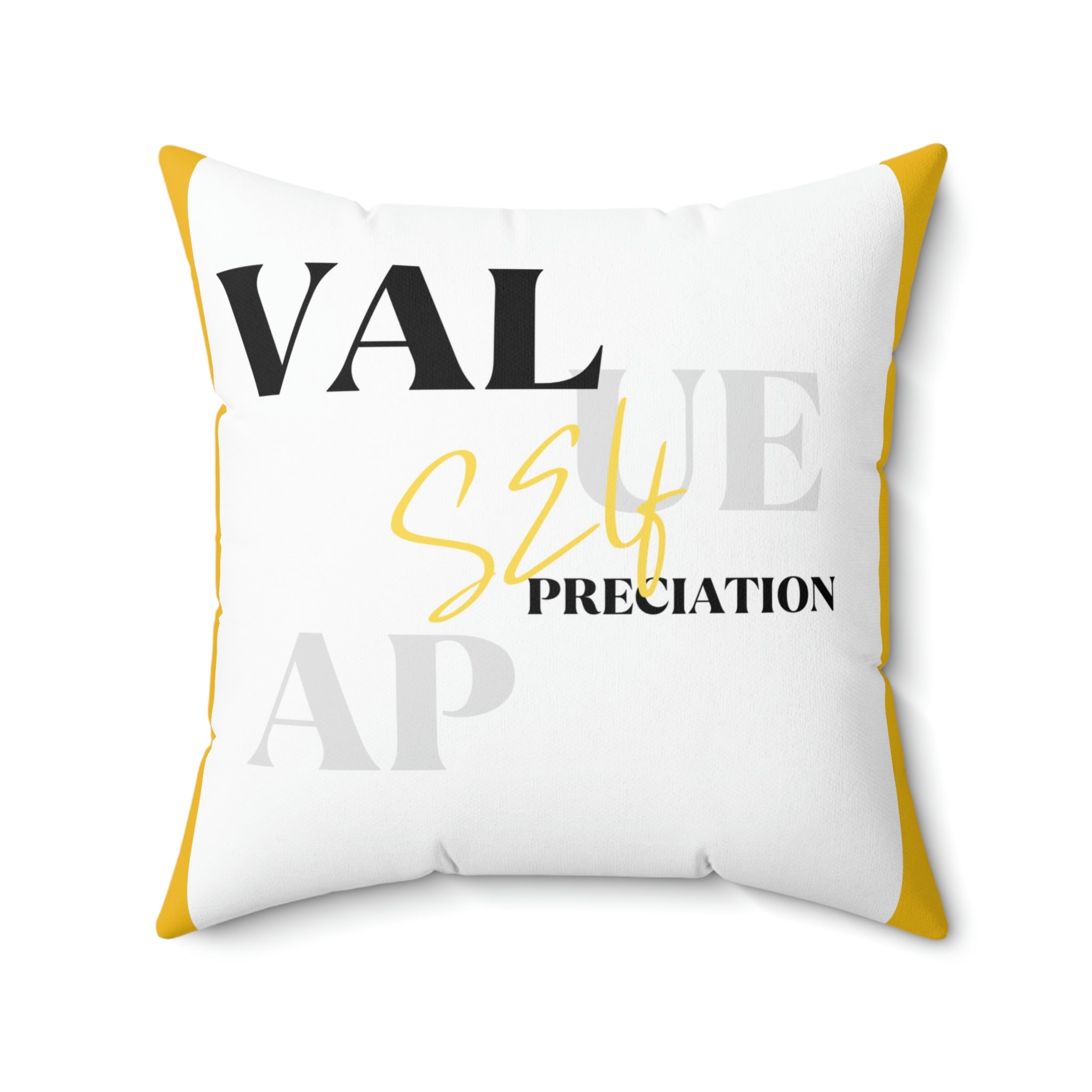 SelfValue/Spun Polyester Square Pillow