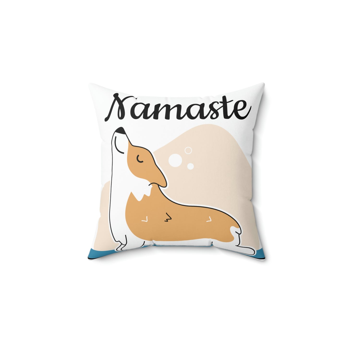 Namaste/Spun Polyester Square Pillow