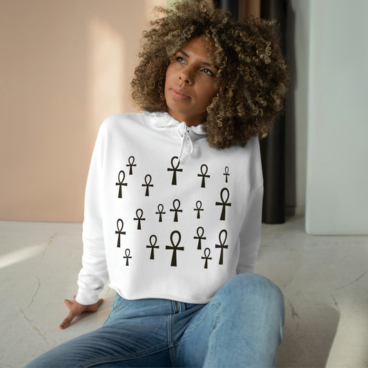 Ankh/Crop Hoodie