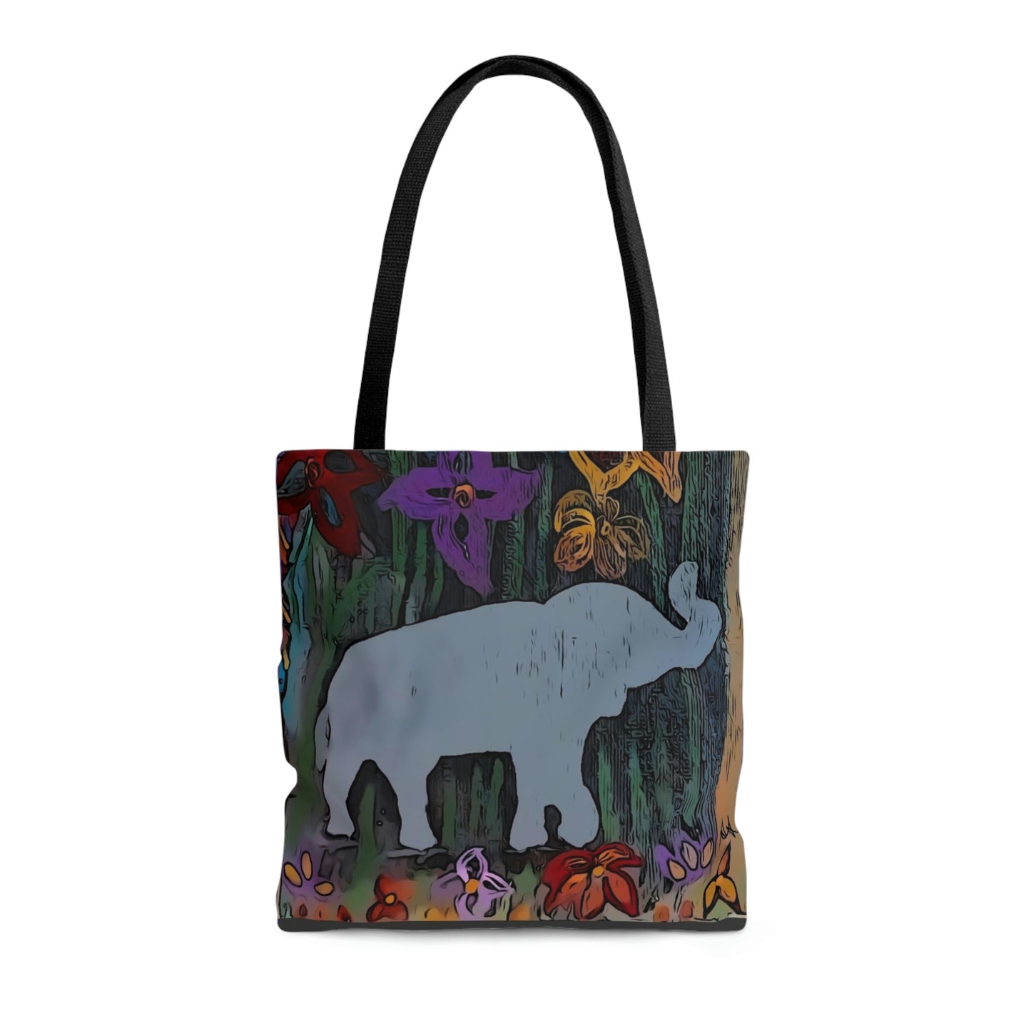 ElephantF/AOP Tote Bag