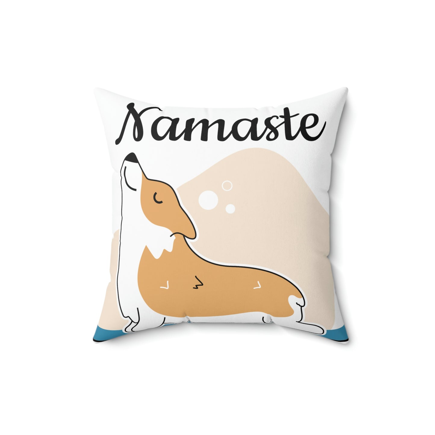 Namaste/Spun Polyester Square Pillow