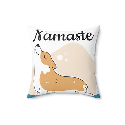 Namaste/Spun Polyester Square Pillow