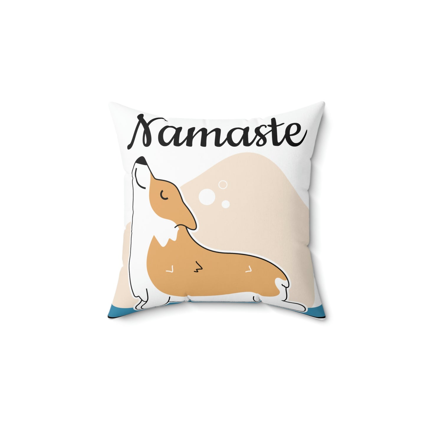 Namaste/Spun Polyester Square Pillow