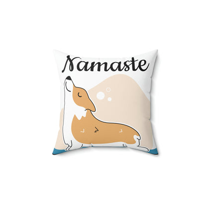 Namaste/Spun Polyester Square Pillow