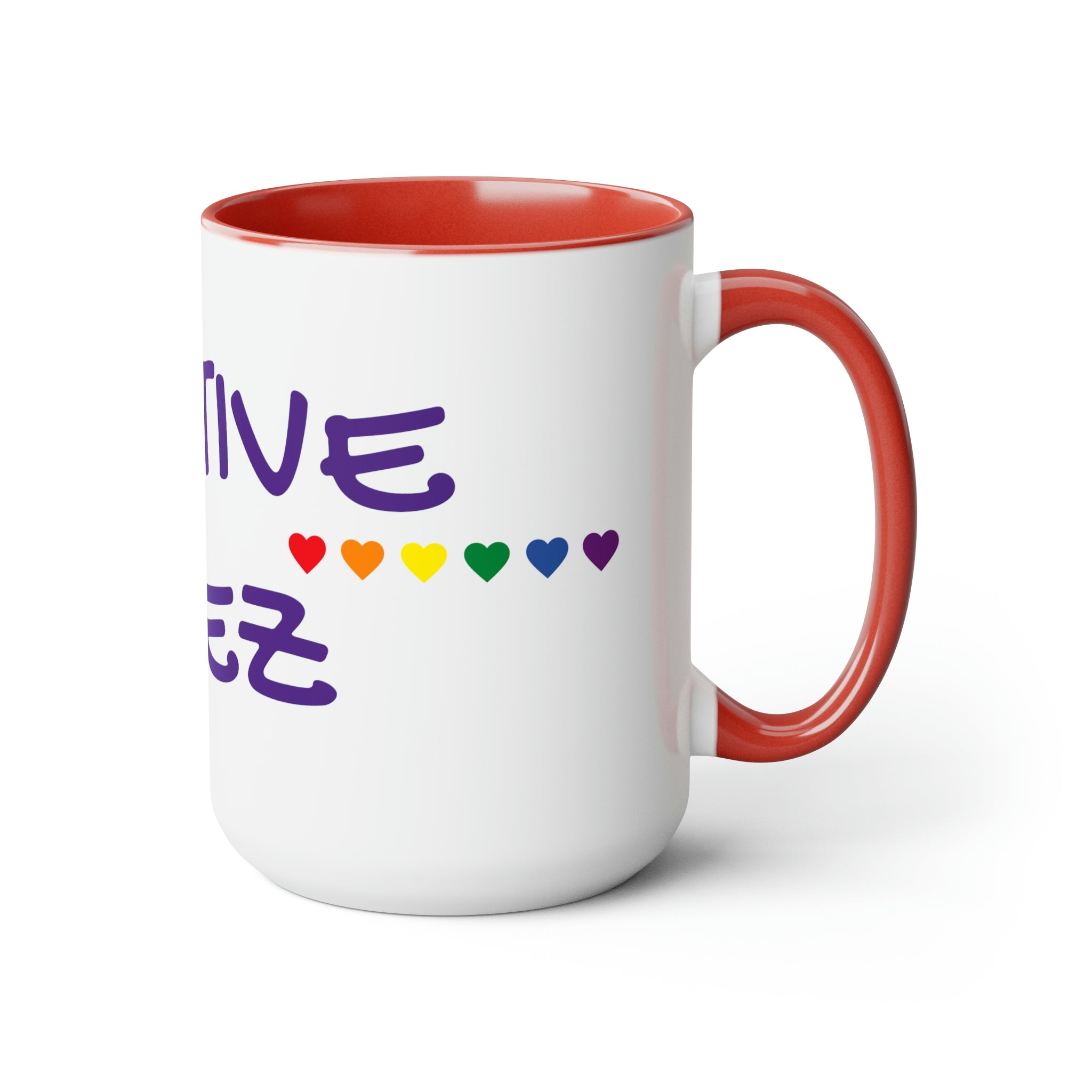 PositiveV/Two-Tone Coffee Mugs, 15oz