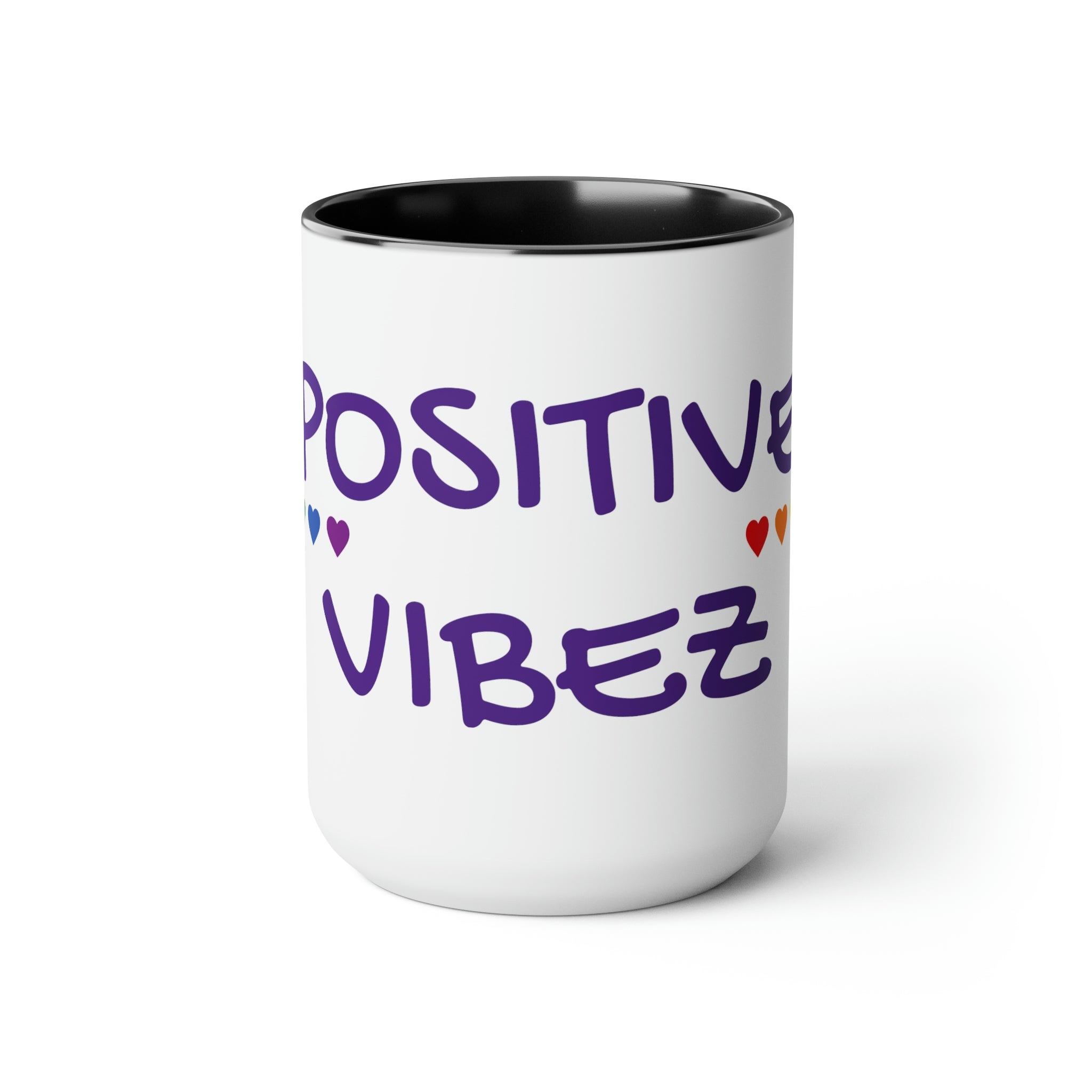 PositiveV/Two-Tone Coffee Mugs, 15oz