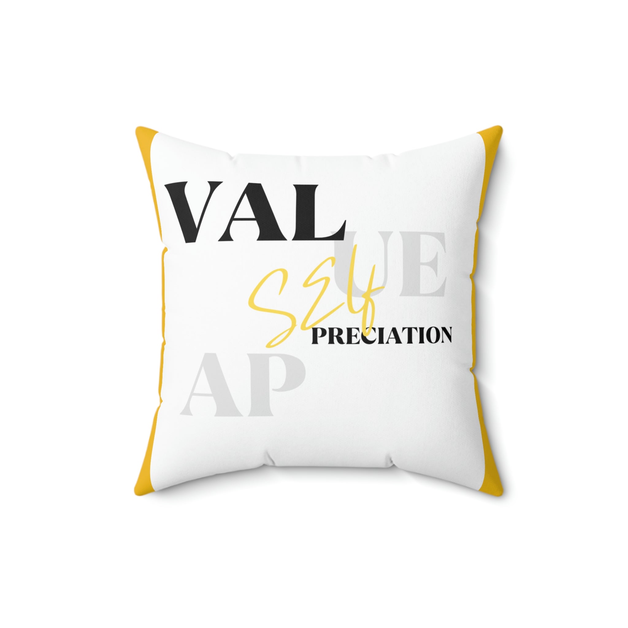 SelfValue/Spun Polyester Square Pillow