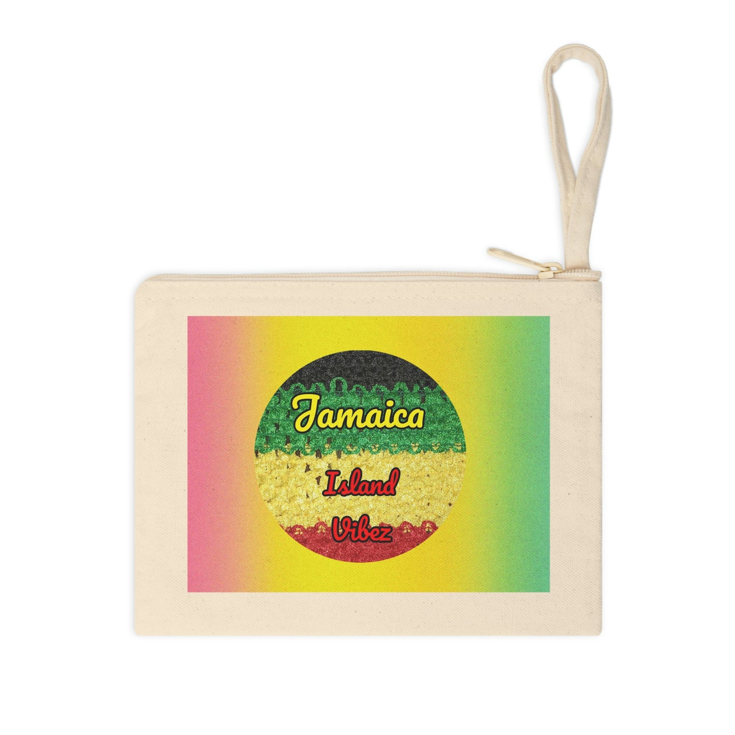 IslandVibez/Cotton Zipper Pouch