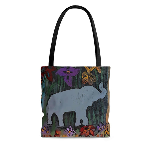 ElephantF/AOP Tote Bag