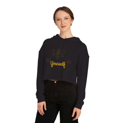 Bee/Women’s Cropped Hooded Sweatshirt