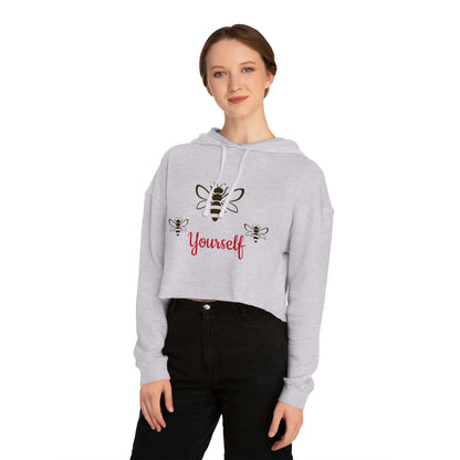 Bee/Women’s Cropped Hooded Sweatshirt