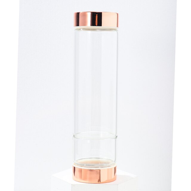 Crystal Glass Elixir Water Bottle