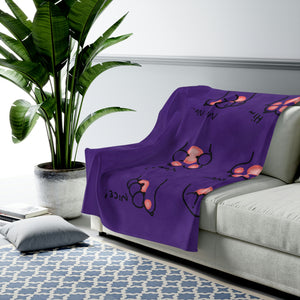 DemPawsPink/Velveteen Plush Blanket