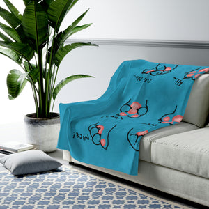 DemPawsTblue/Velveteen Plush Blanket