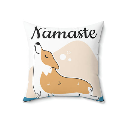 Namaste/Spun Polyester Square Pillow