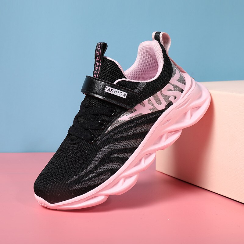 Lace-Up Girls Breathable Running Shoes