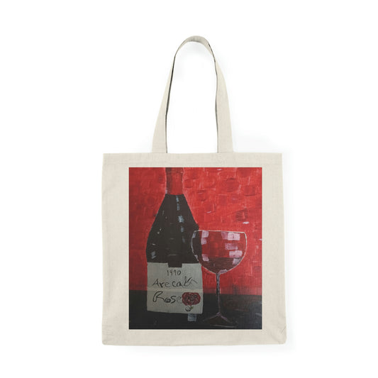 Love Wine/Natural Tote Bag