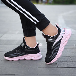 Lace-Up Girls Breathable Running Shoes