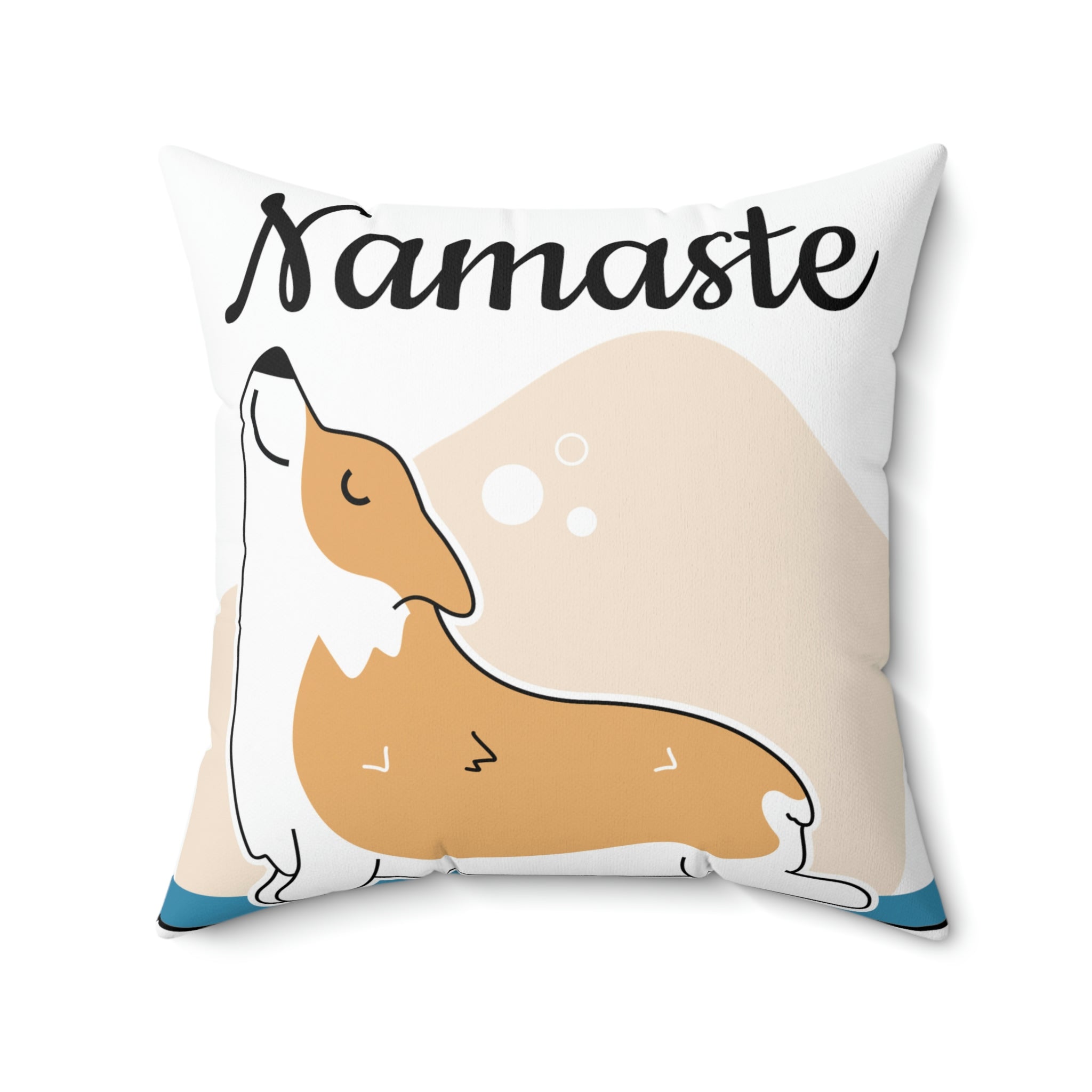 Namaste/Spun Polyester Square Pillow
